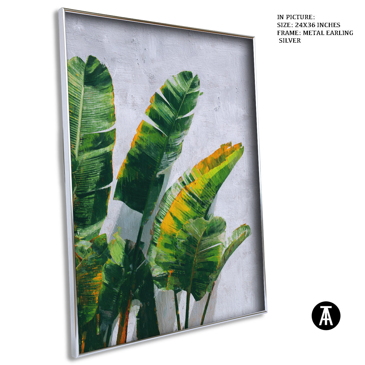 Artwork in Metal Earling Silver Frame