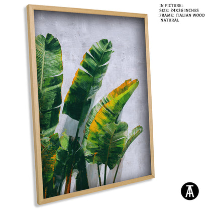 Artwork in Natural Wood Frame