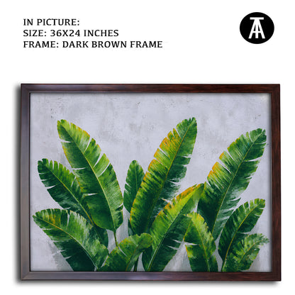 Artwork in Dark Brown Frame