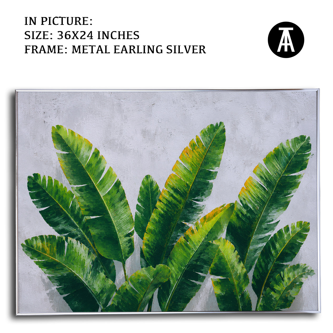 Artwork in Metal Earling Silver Frame