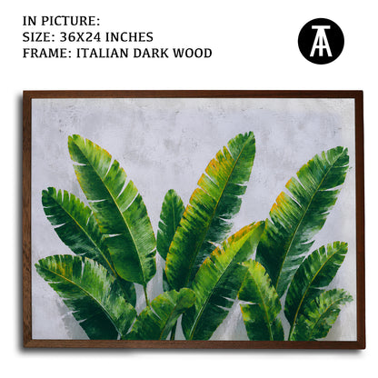 Artwork in Dark Wood Frame
