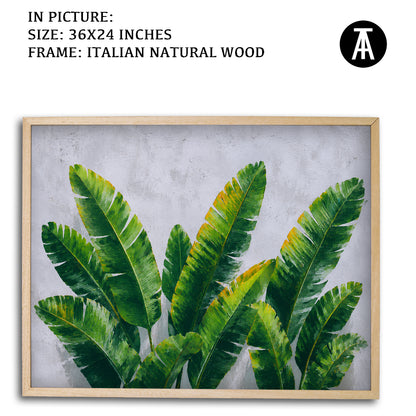 Artwork in Natural Wood Frame