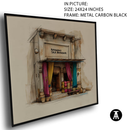 Artwork in Carbon Black Meta Frame