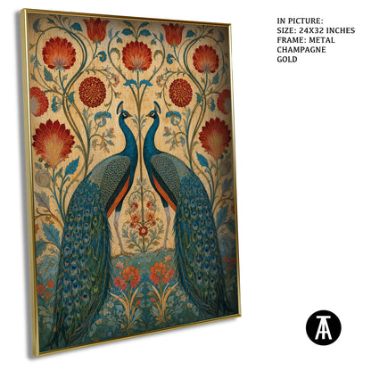 Artwork in Metal Champagne Gold Frame