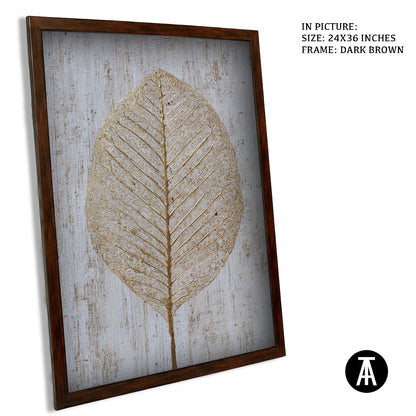 Artwork in Dark Brown Frame