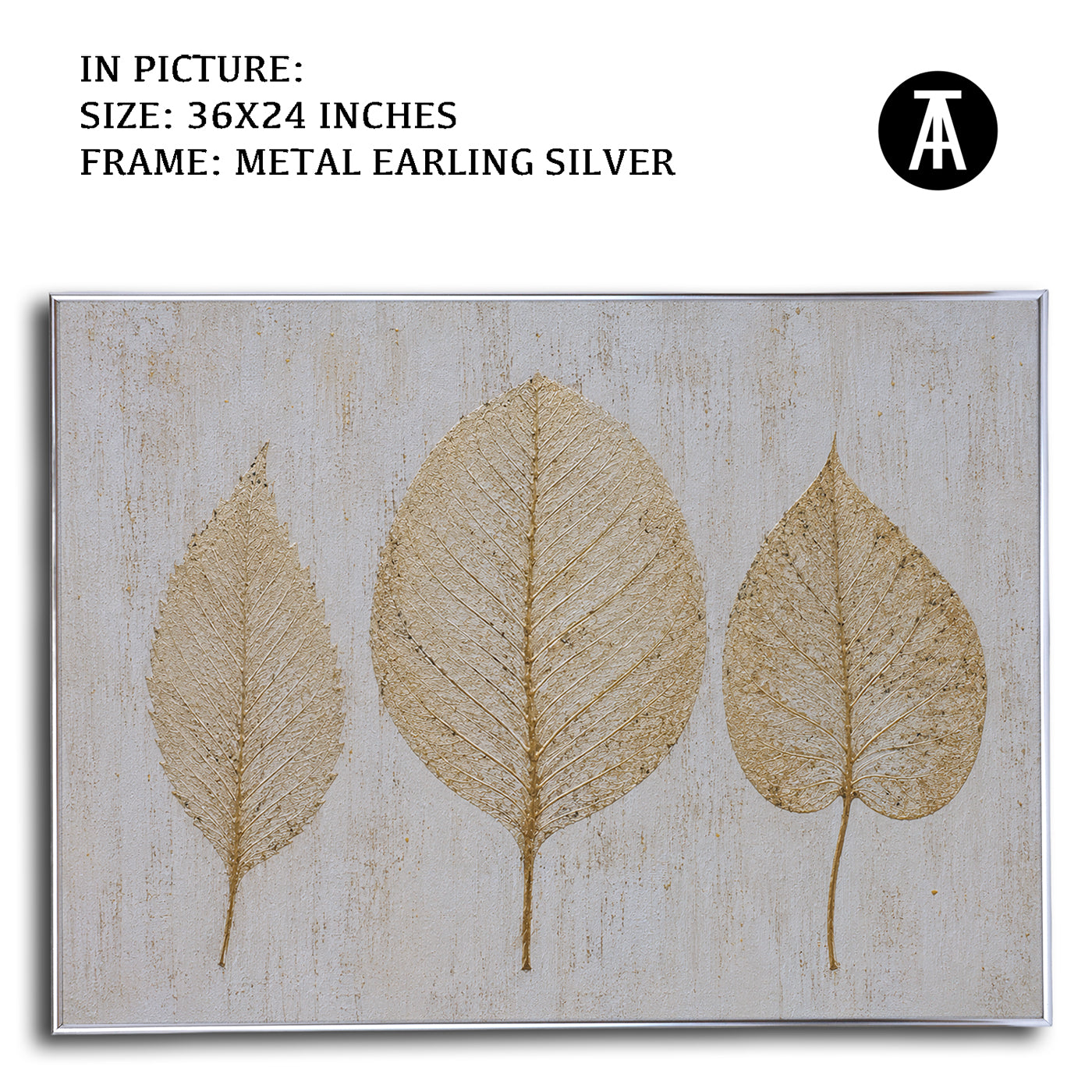 Artwork in Metal Earling Silver Frame