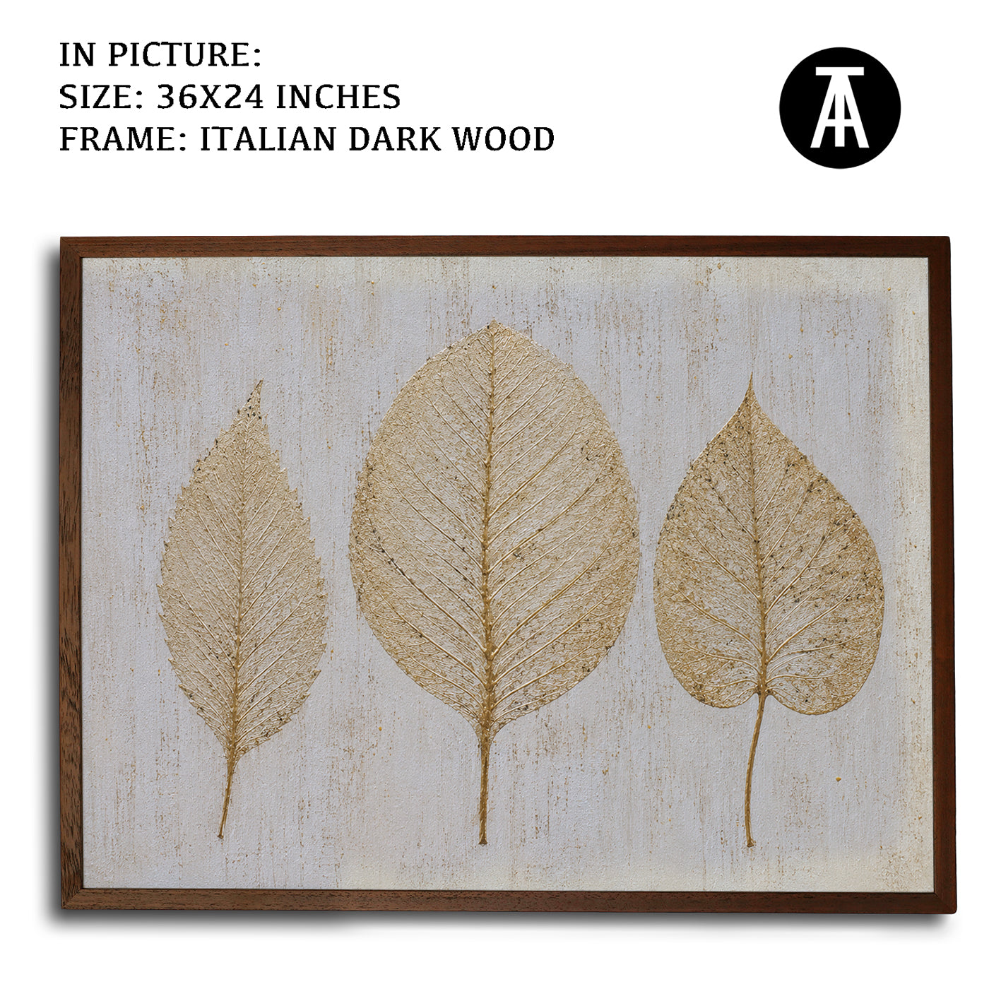 Artwork in Dark Wood Frame