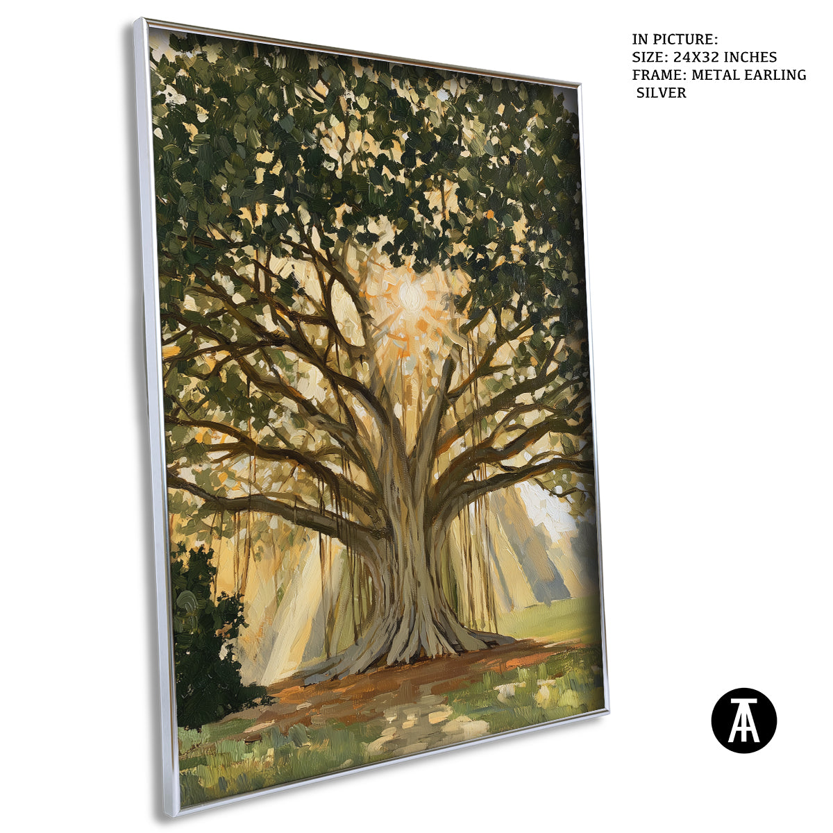 Artwork in Metal Earling Silver Frame