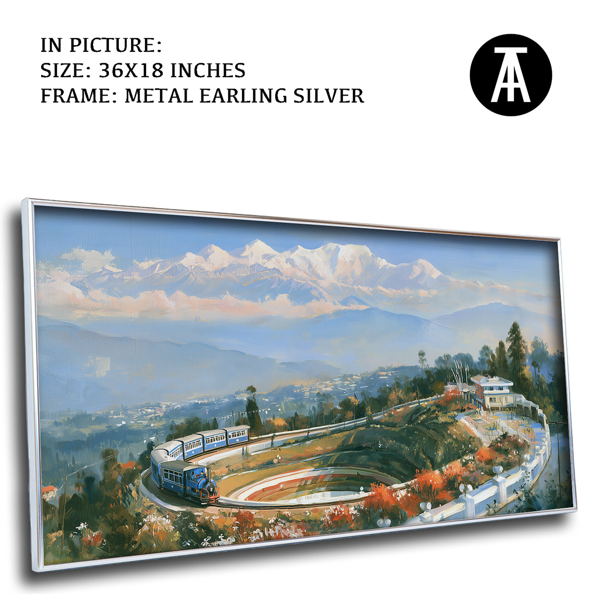 Artwork in Metal Earling Silver Frame