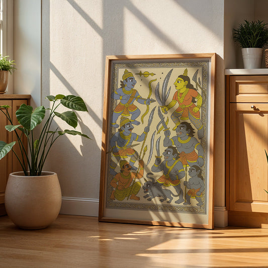 Heritage Indian Painting in a Lifestyle Setting