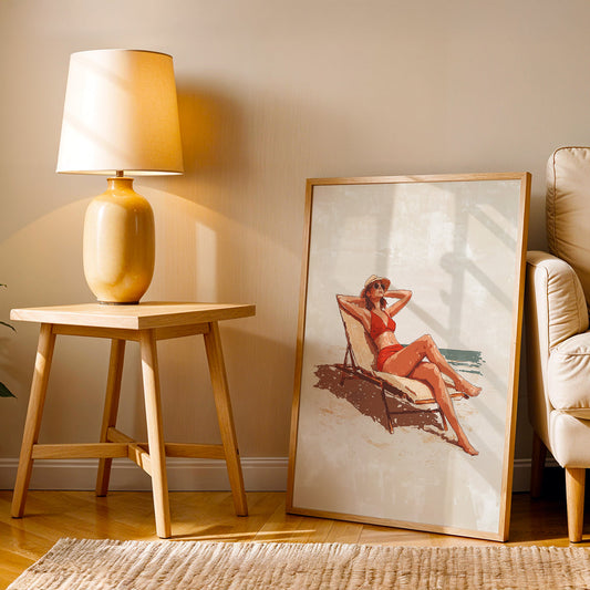 Minimalist Artwork in a Lifestyle Setting