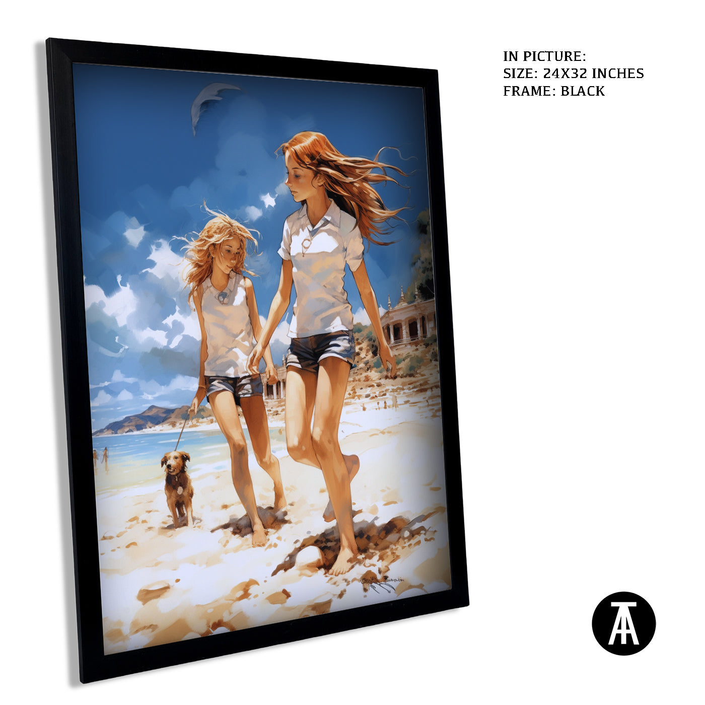 Artwork in Metal Earling Silver Frame