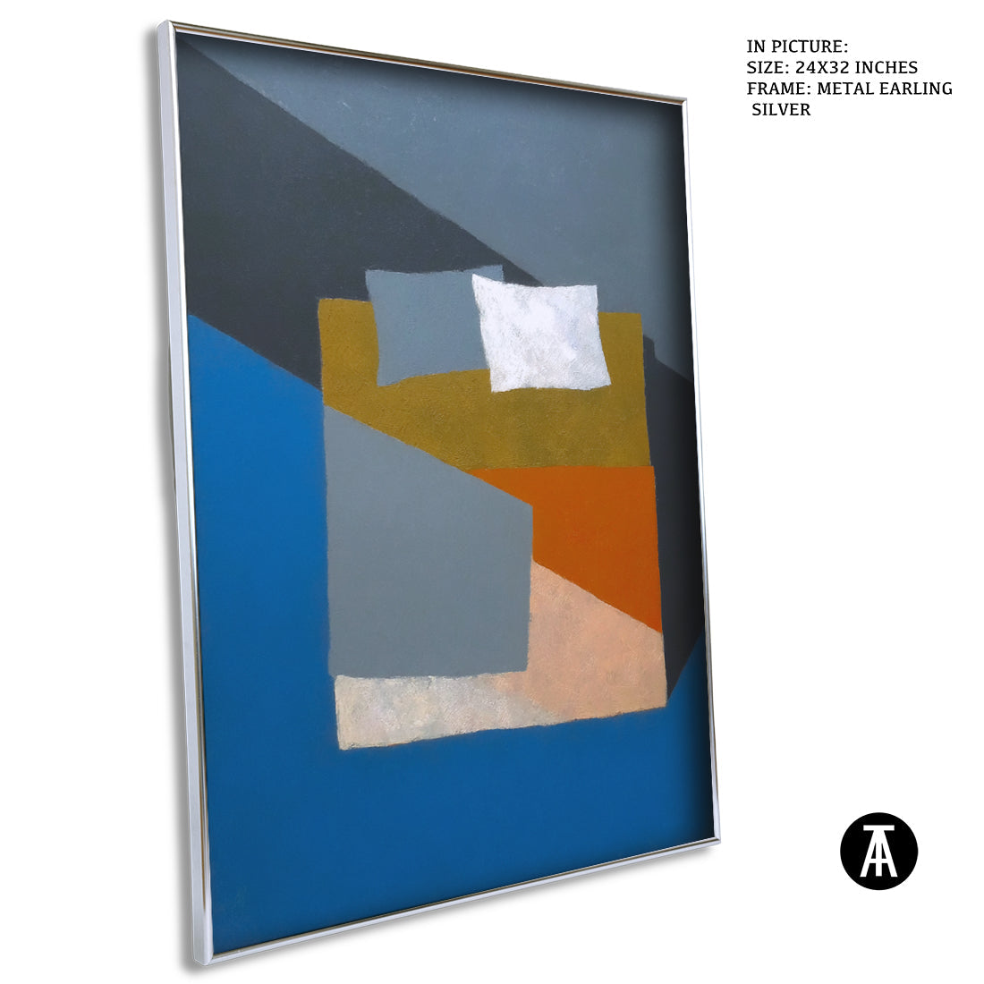 Artwork in Metal Earling Silver Frame