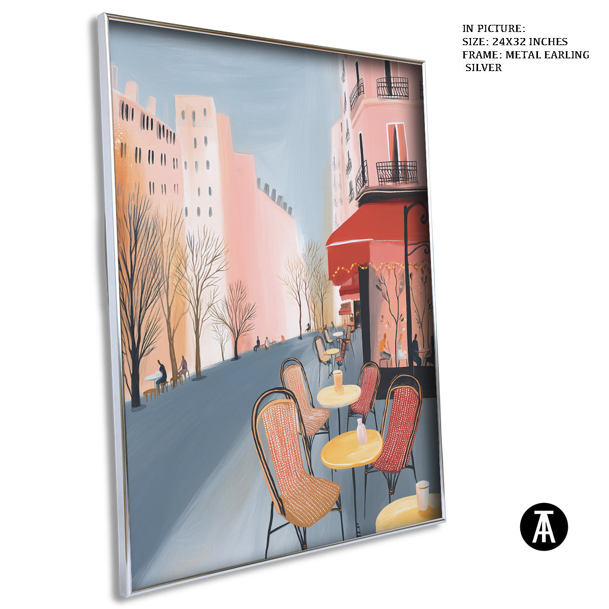 Artwork in Metal Earling Silver Frame