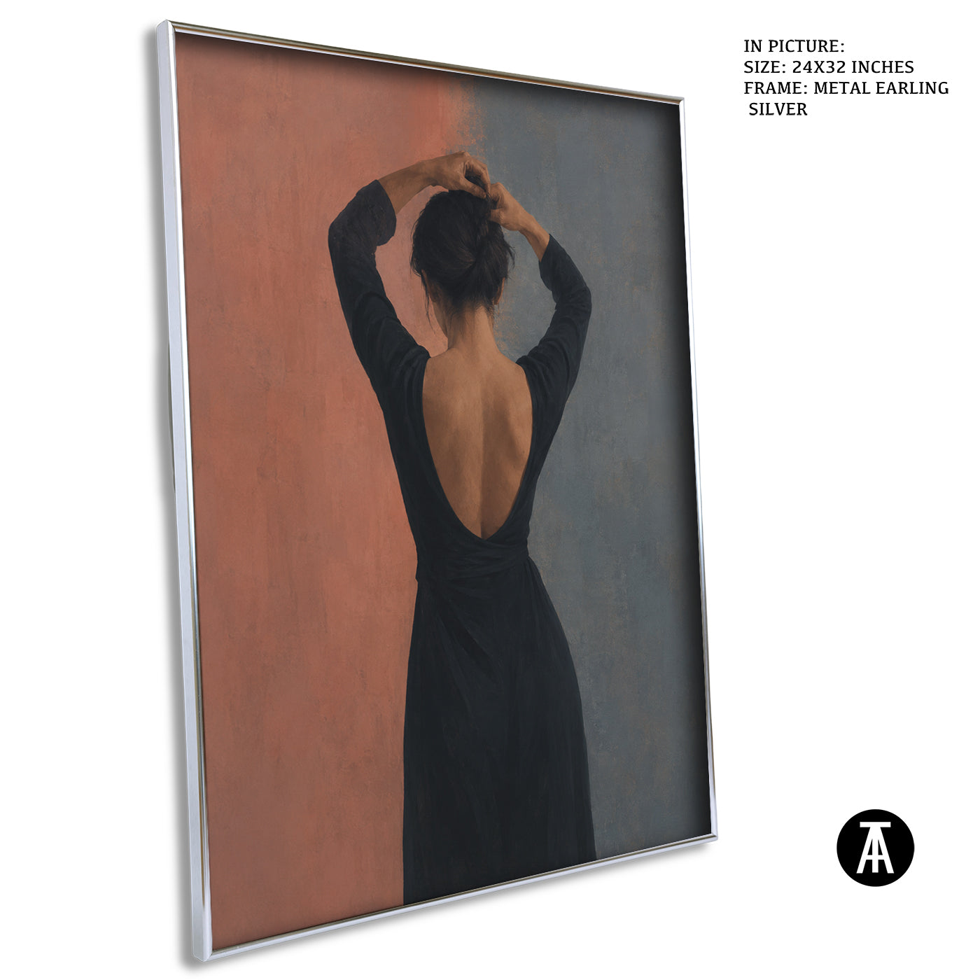 Artwork in Metal Earling Silver Frame