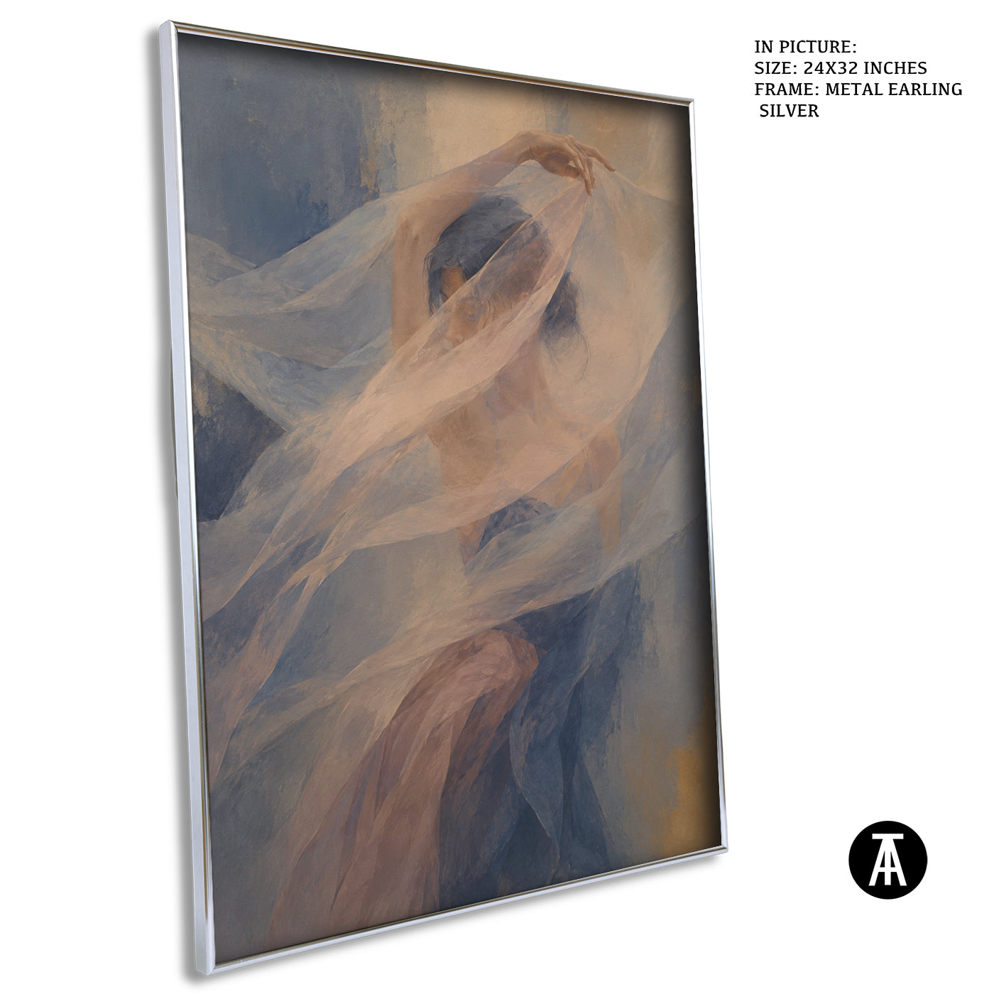 Artwork in Metal Earling Silver Frame