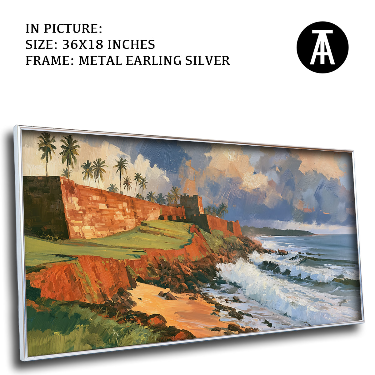 Artwork in Metal Earling Silver Frame