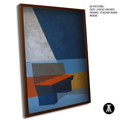 Artwork in Dark Wood Frame