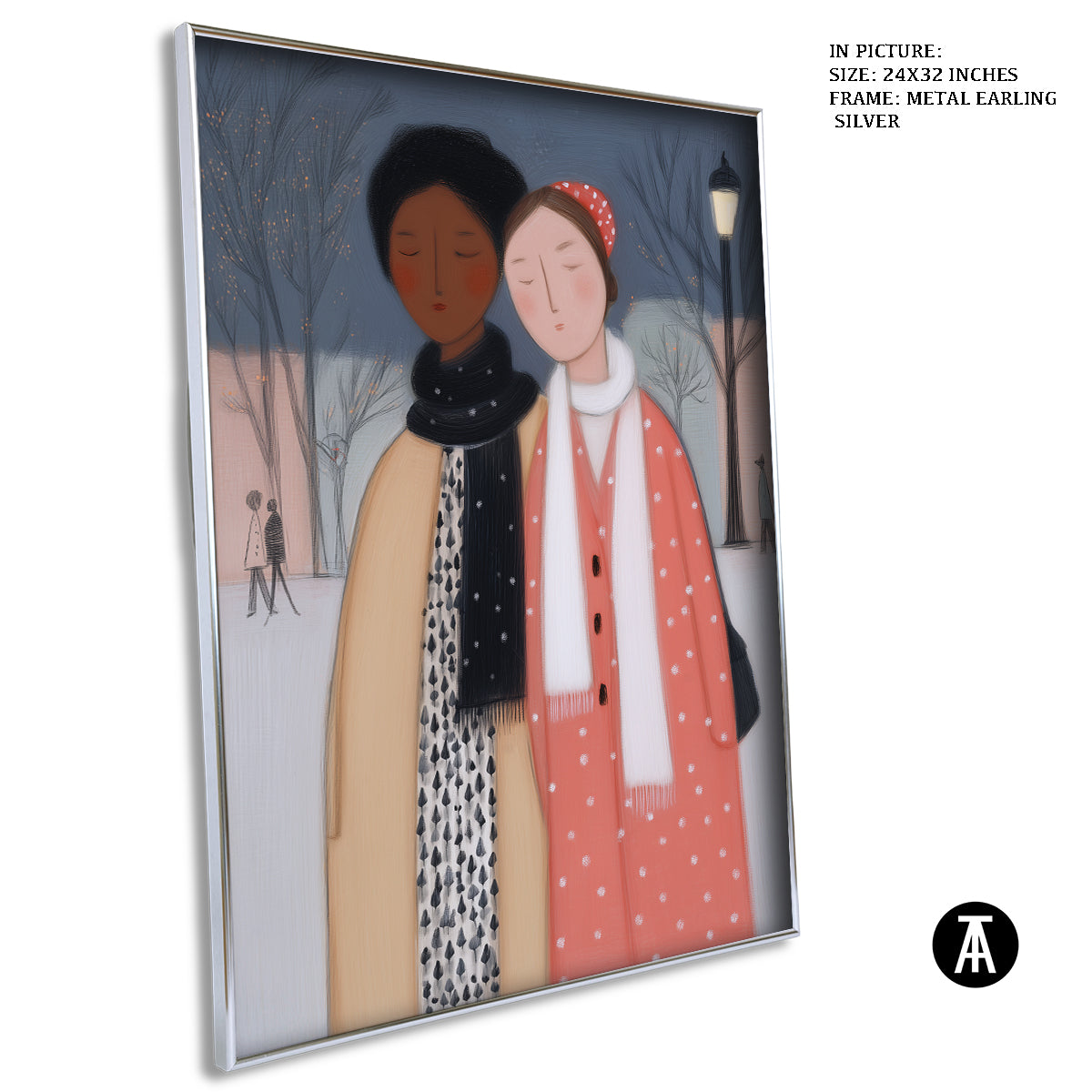 Artwork in Metal Earling Silver Frame