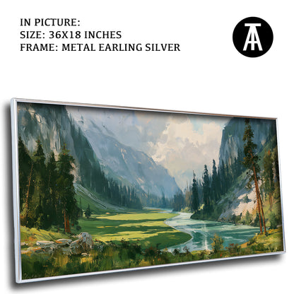 Artwork in Metal Earling Silver Frame