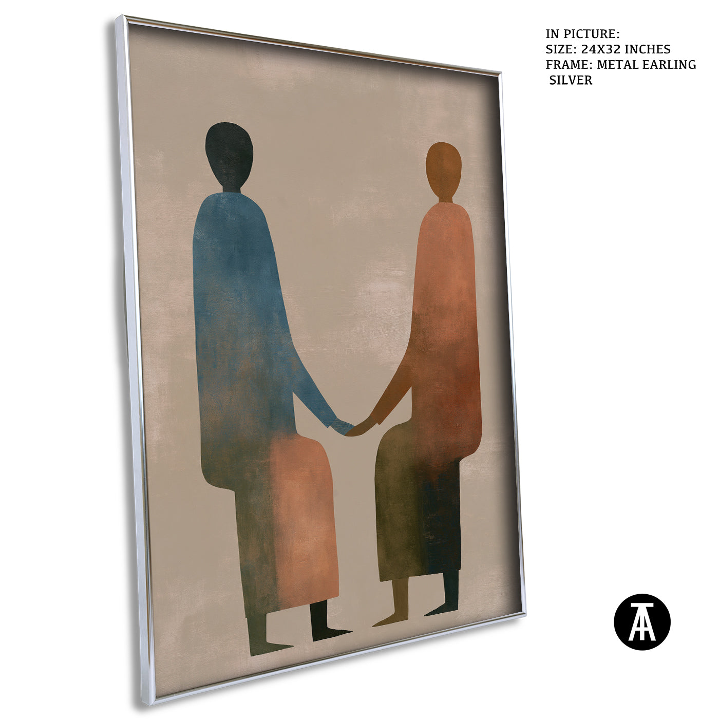 Artwork in Metal Earling Silver Frame