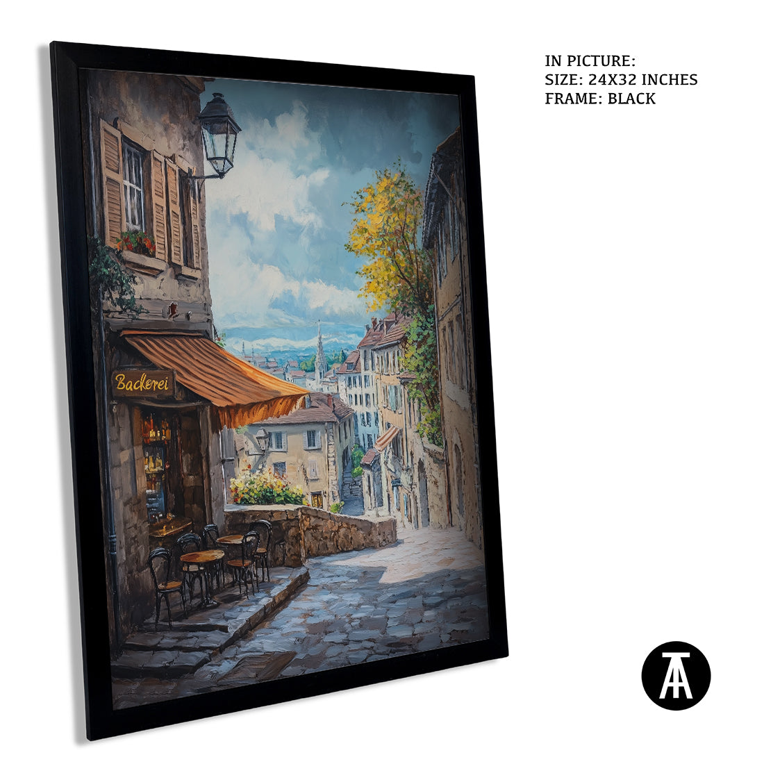 Sample Artwork in Black Frame