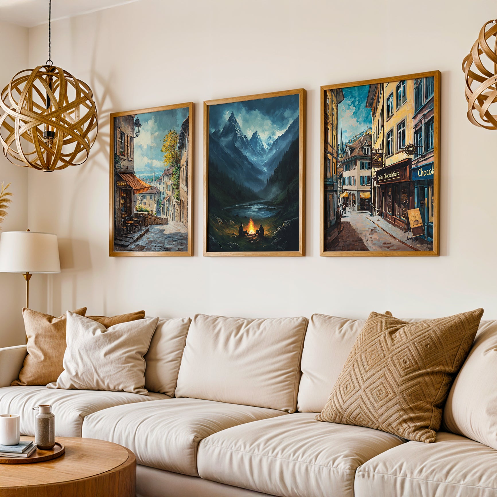 Gallery Wall Set in Lifestyle Setting