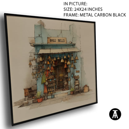 Artwork in Carbon Black Meta Frame