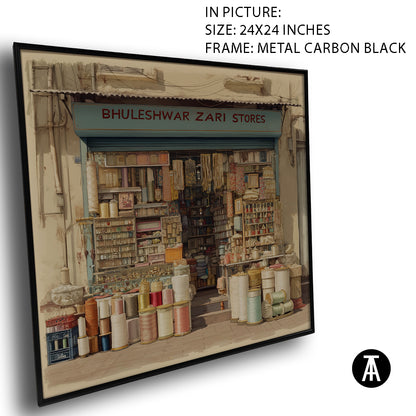 Artwork in Carbon Black Meta Frame
