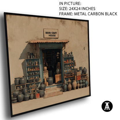 Artwork in Carbon Black Meta Frame