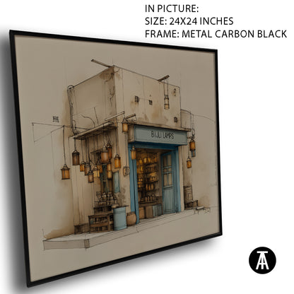 Artwork in Carbon Black Meta Frame