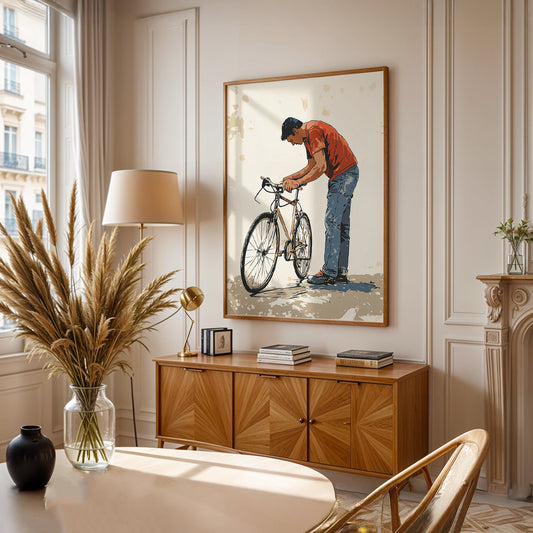 Minimalist Painting in a Lifestyle Setting