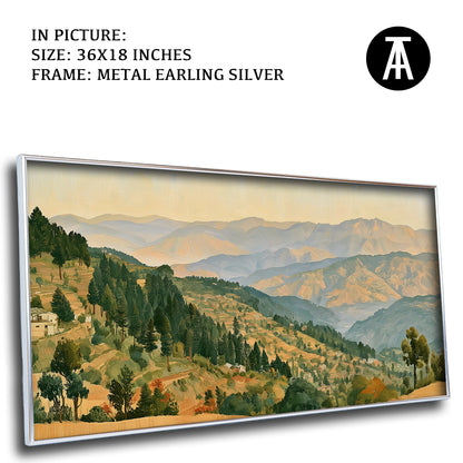 Artwork in Metal Earling Silver Frame