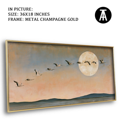 Artwork in Metal Champagne Gold Frame