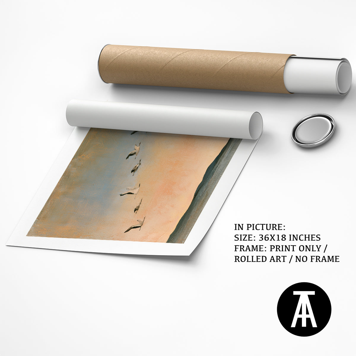 Artwork as Print Only / Rolled Art
