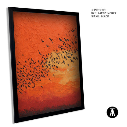 Artwork in Metal Earling Silver Frame