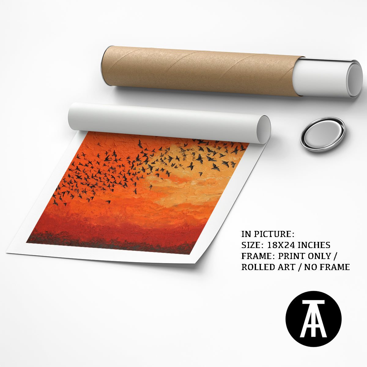 Artwork as Print Only or Rolled Art