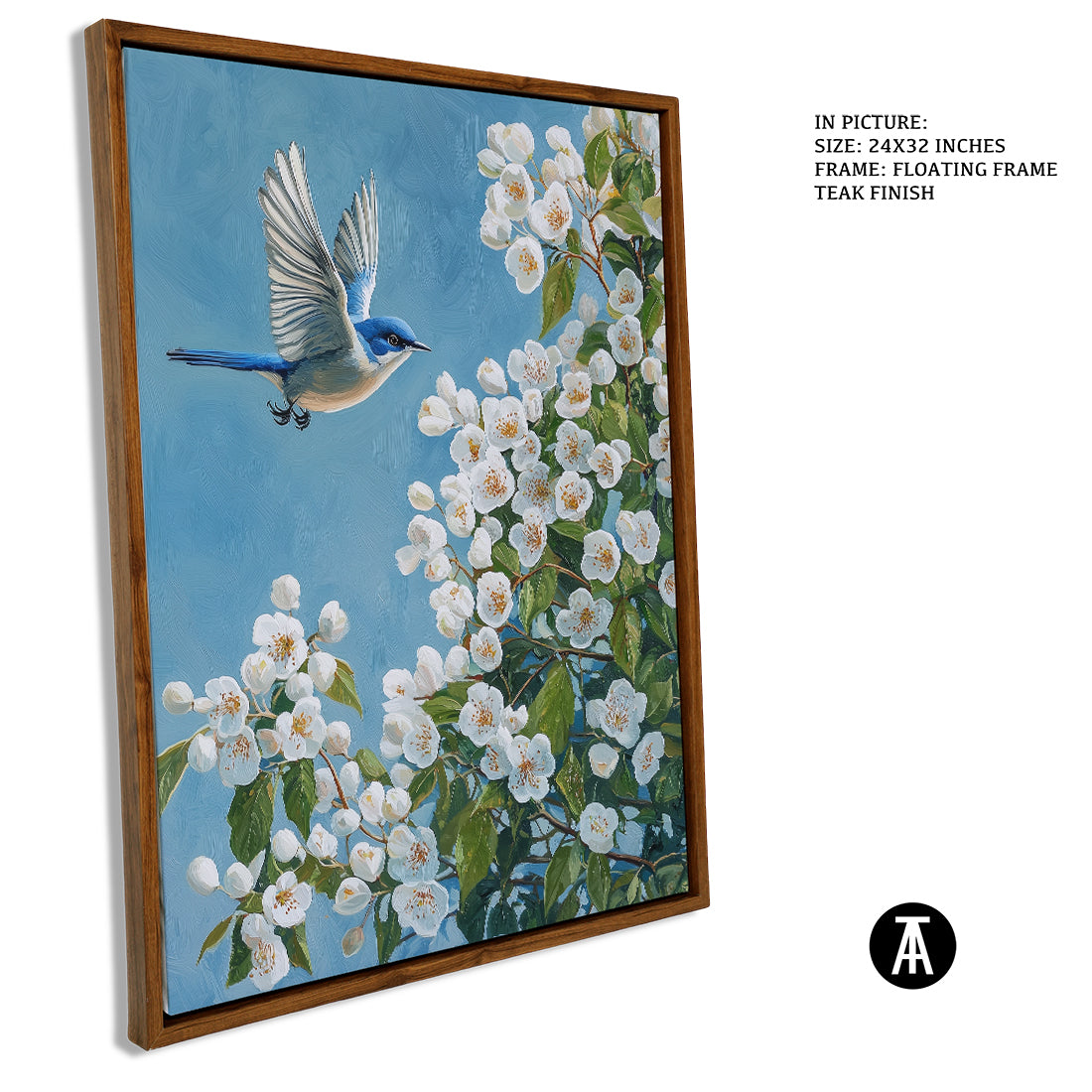 Sample Artwork in Floating Frame