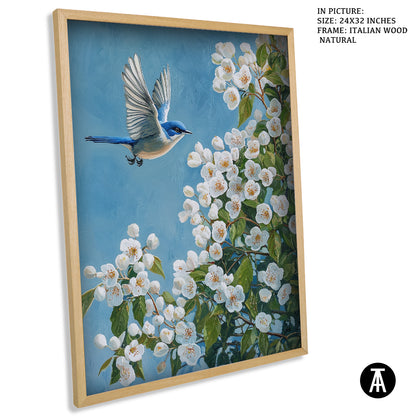 Sample Artwork in Italian Wood Framing Natural