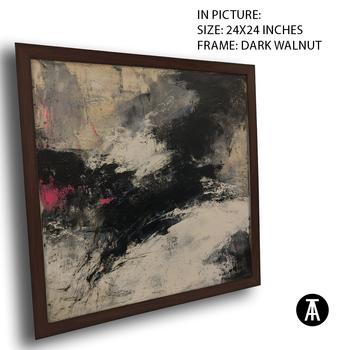 Artwork in Dark Walnut Frame