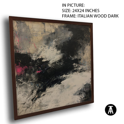 Artwork in Dark Wood Frame