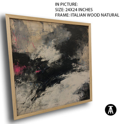 Artwork in Natural Wood Frame