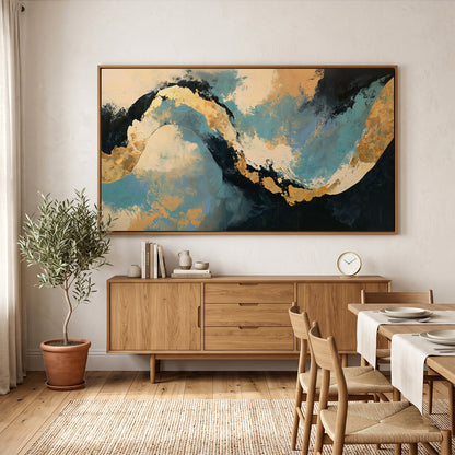 Abstract Painting in a Lifestyle Setting