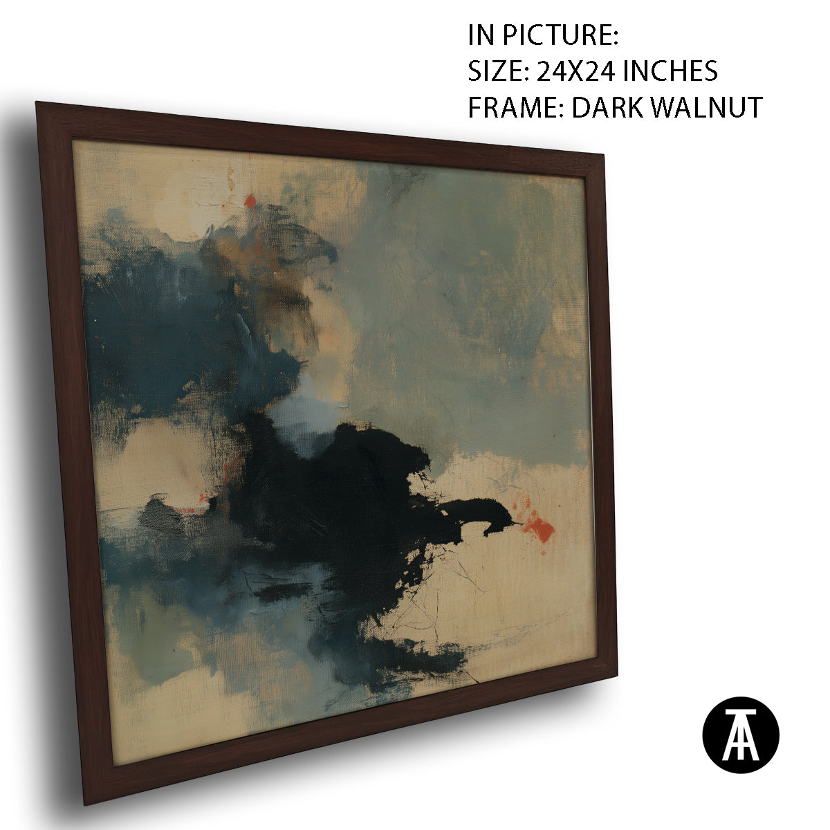 Artwork in Dark Walnut Frame