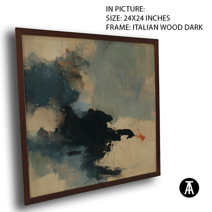 Artwork in Dark Wood Frame