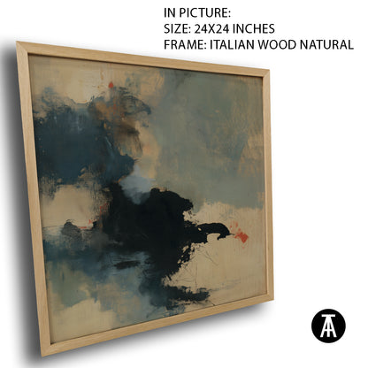 Artwork in Natural Wood Frame