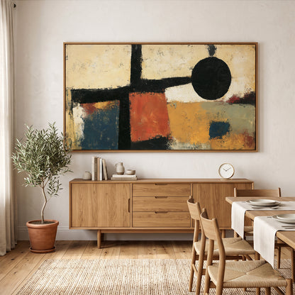 Abstract Painting in a Lifestyle Setting