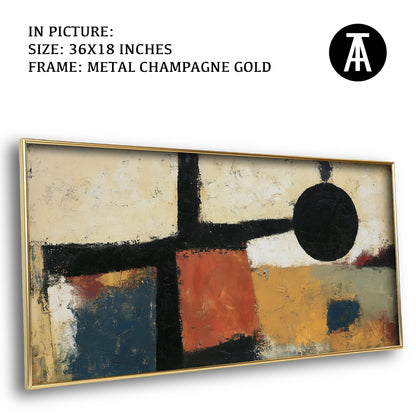Artwork in Metal Champagne Gold Frame