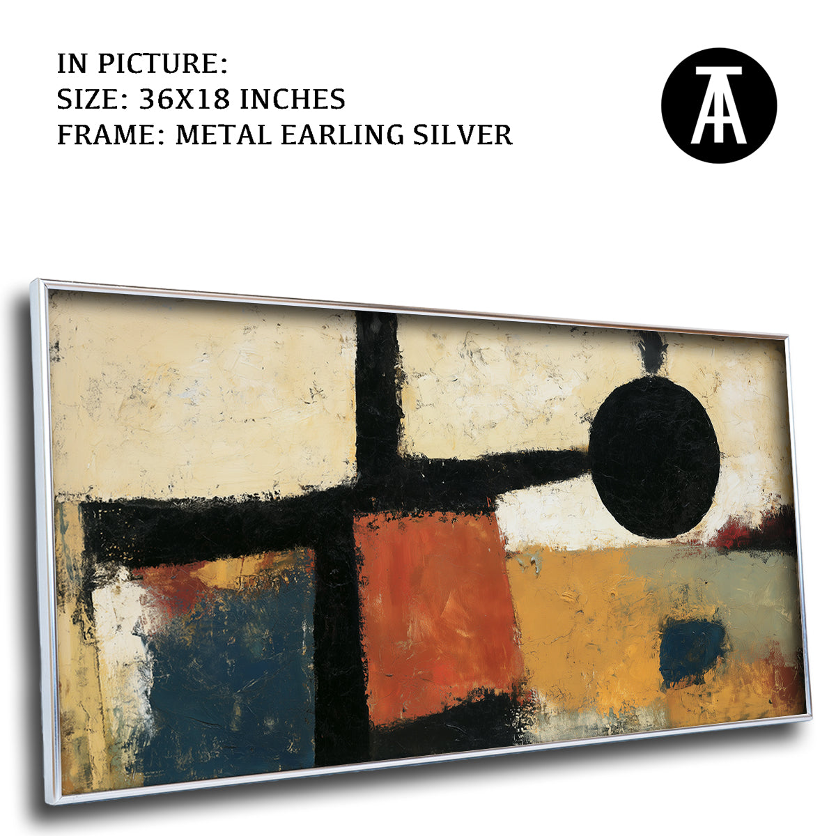 Artwork in Metal Earling Silver Frame