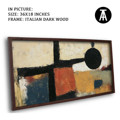 Artwork in Dark Wood Frame